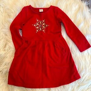 ❄️Gymboree red rhinestone snowflake dress (5)